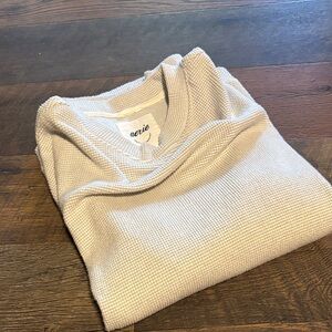 Aerie Soft Cream Knit Pullover